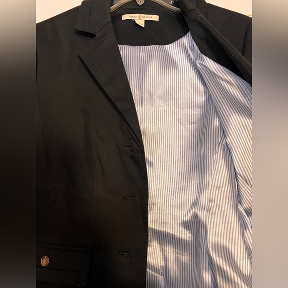 Tommy Hilfiger womens Blazer Sport Coat 3 Button Casual Jacket Size 10 Cotton - Picture 3 of 8